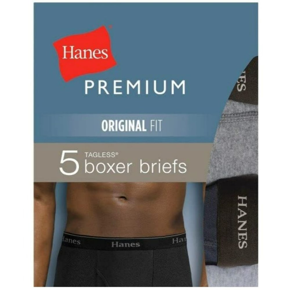 NWT 2 BOXES Hanes Premium Men Boxer/ Brief-098067